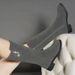 Long 2022 Winter New Flat Snow Boots For Women, Fleece-Lined, Warm, Mid-Calf Cotton Boots, Non-Slip Soft Sole_vogvips.com