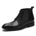 Men's Leather Boots Warm Thickened Fluffy Snow Boots Men's Shoes High Top Leather Shoes_vogvips.com