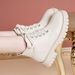 Guangzhou Martin Short 2025 Autumn Winter New Genuine Leather Lace-up Fleece Thick Sole Chunky Heel White Women's Boots_vogvips.com