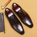 【 VIP Specialty 】 Top Layer Cowhide Formal For Men, Genuine Leather Pointed Business, British Carved Oxford Shoes_vogvips.com