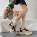 Fleece High-top Dad Shoes Female Student High-top Thick-soled Casual Warm_vogvips.com