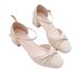 High Heels Women's Skirt Bag Head Sandals Women's Thick Heel Fairy Style One-word Buckle Medium Heel Single Shoes_vogvips.com