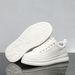 Men's Casual Sneakers Fashion Chunky White Shoes Platform Lace-Up Breathable Comfortable Daily Wear Effortless Versatility_vogvips.com