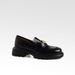 thick-soled Gold Coin Loafers For Women, Polished Small Leather Shoes, One Pedal Jk Single Shoes For Women_vogvips.com