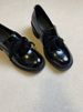 Cowhide Version ~ In Stock 6cm Thick Bottom Mute Small Leather Women Spring New Retro Lace-up Loafers Chunky Heel_vogvips.com