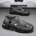 Men S Summer Thick Soled Sandals Non Slip Lightweight Youth Perforated Comfortable To Wear_vogvips.com
