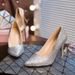 2024 Korean Version Summer Glitter Solid Color European And American Comfortable High-heeled Pointed Toe Stiletto,_vogvips.com