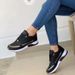 Women's Platform Sneakers – Comfort Round Toe Shoes With Cushion Sole (4 Colors/Up To EU 42)_vogvips.com