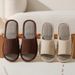 Linen Hotel Slippers, Disposable Slippers For Guesthouses, Beauty Salons, Home Use, Foreign Trade, Men's Thickened Non-slip Slippers_vogvips.com