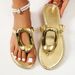 Cross-border Foreign Trade Large-size Women's Flip-flops 2025 New Model With Metal Buckle Summer Beach Flat Sandals_vogvips.com