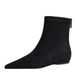 6383-2 Korean Style Fashion Simple Women's Low Heel Wedge Height Increasing Pointed Toe Slimming Suede Short Boots_vogvips.com