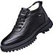 Middle Aged And Elderly Dad Shoes Plus Velvet Warm Cotton Leather Shoes High Top Business Casual Leather Shoes Men's Cotton Shoes_vogvips.com