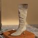 High Fleece-Lined Pointed Toe Slouch For Women, Thin Heel Over-the-Knee Boots, Autumn Winter Long Boots Style_vogvips.com