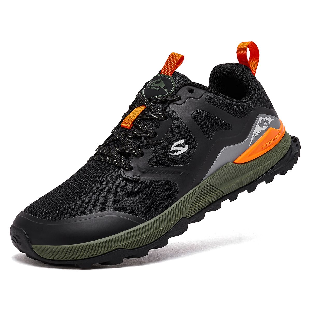 HOBIBEAR Unisex Hiking Women Men Trail Running Outdoor Sneakers Artificial Leather Non Slip Lace-Up Walking Shoes_vogvips.com