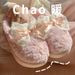 Korean Women, Ins Fairy Style With Bowknot, Plush Winter, Indoor Non-Slip Home Cotton Slippers For Students_vogvips.com