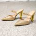 Women's Shoes With Gold Heels Sandals Party Women's Shoes Shaped Heels Fashion Gala Metal Chain Decorated High Heels_vogvips.com