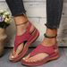Women's Shoes 2025 New Roman Style Single Buckle Strap Women's Size 43 Sandals_vogvips.com