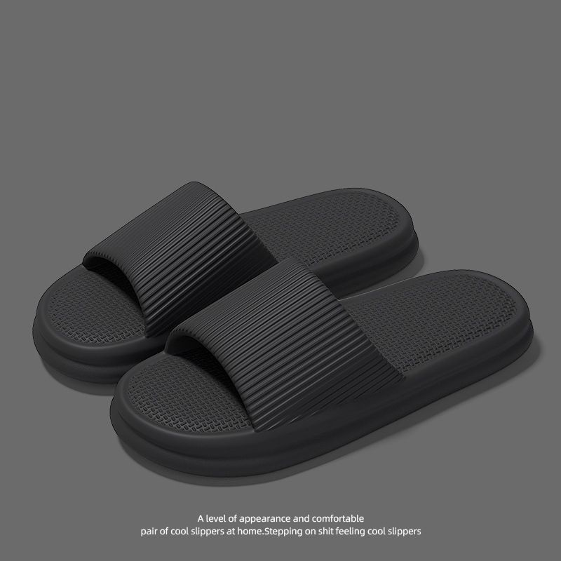 Summer Men's Slippers Women Sandals Anti-Slip EVA Thick Sole Comfortable Home Slippers Bathroom Slides Couples Beach Flip-Flops_vogvips.com