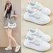 Little White Shoes Female Students Thick-soled Heightening Shoes Mesh Breathable Casual Street Shooting Shoes_vogvips.com