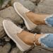 SHLIANG Retro Shallow Mouth Loafers Women Rhinestone Slip On Solid Color Large Size Moccasins Thick Bottom Comfortable Non Slip Flats Y0619_vogvips.com