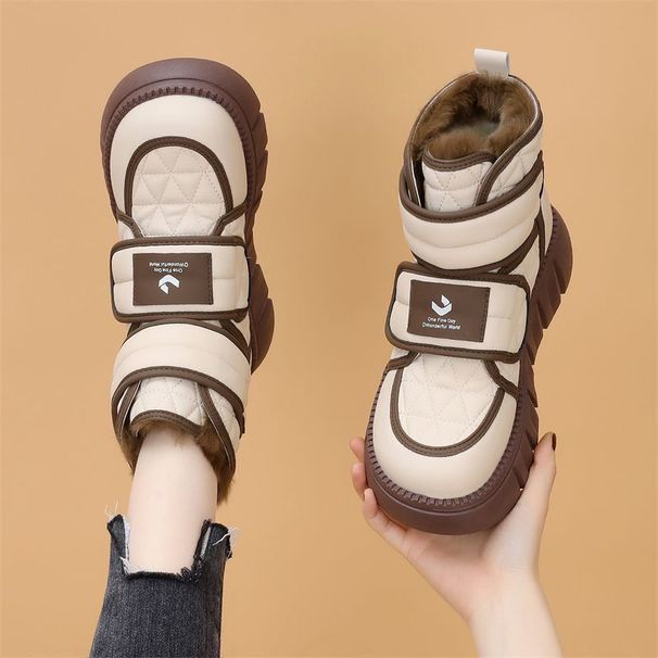 2024 New Winter Thick Velvet Snow Women, Mid-Calf With Extra Fleece And Thickened Boots For Girls_vogvips.com