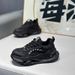 Men's Sports Shoes, Casual Sports Shoes, Casual Walking Shoes, Men's Style, Black Color, Platform Style, Sports Shoes_vogvips.com