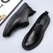 Euro Step 2025 Spring And Autumn New Genuine Brogue Carved Formal Trendy Men's Thick-Soled Business Casual Leather Shoes_vogvips.com