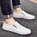 Autumn Luxury Brand White Loafers Overfoot Men Genuine Leather Shoes Comfortable Breathable Casual Shoes Fashion Moccasin Shoes_vogvips.com