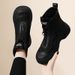 Genuine Leather Fashion Martin Boots For Women, Height Increasing, 2025 Autumn New Versatile Thick-Soled Short Boots, Soft-Soled Petite Casual Boots_vogvips.com