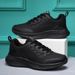 Women's Shoes New Autumn And Winter Women's Leather Shoes Outdoor Sports Casual Shoes Large Size Sports Shoes All Match Student Running Shoes_vogvips.com
