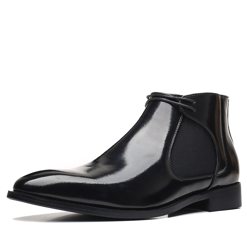 Men's Classic Chelsea Boots - Retro Style Leather Ankle Boots With Anti-Slip Sole, Comfortable Pull-On Design For Casual Business Wear Non Slip Retro_vogvips.com