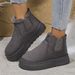 Fleece-Lined Round-Toe Slip-On Cotton 2024 Autumn Winter New Export 44 Large Size Thick-Soled Snow Boots Women_vogvips.com