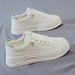 Women's Breathable Casual Sneakers - Lightweight Platform Shoes With Soft Sole For Spring & Summer - Fashionable Low-Top Lace-Up Shoes_vogvips.com