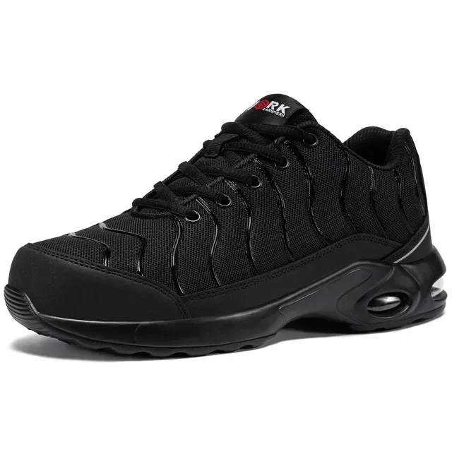 LARNMERN Steel Toe For Men Puncture Proof Work Safety Shoes Breathable Slip Resistant Tennis Sneaker_vogvips.com