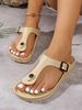 Women's Fashionable Flip-Flops, Versatile Waterproof And Non-Slip Slip-On Slippers For Home And Outdoor Use_vogvips.com