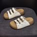 Korean Style Three-breasted Platform Slippers Women's Outer Wear Casual Versatile Beach Shoes Non-slip Women's Slippers_vogvips.com