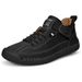 Plus Size Leather Low Top Hand-stitched Casual Flat Slip-on Lazy Men's Driving Shoes_vogvips.com
