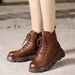 Sheepskin Snow For Women Winter Fleece Sole Martin Short Boots Warm Cotton Shoes Thickened Non-Slip_vogvips.com