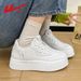 Women's White Sneakers, 2026 New Spring Hot-selling Thick-soled Height-increasing Shoes, Versatile Sports Sneakers For Women_vogvips.com