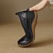 MTX Light Thick-Soled Lazy Platform For Women, Genuine Round-Toe Slip-On Shoes, 2025 Autumn Casual High-Heeled_vogvips.com
