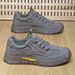 Euro Step Men's Safety Spring Autumn New Trendy Mesh Casual Lightweight Versatile Sneakers Low-top Breathable Work Shoes_vogvips.com