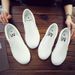 New Spring Autumn Breathable Waterproof Men's Women's Microfiber Work Shoes One Foot Pedal Lazy Shoes Wear-resistant Sneakers_vogvips.com
