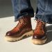 New Leather Spring Men's Shoes High-top Men's Heightening Tooling Martin Boots_vogvips.com