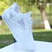 Men's Fashionable Trendy Mesh Anti-odor Casual Sneakers, Lightweight Running Shoes, Versatile White Shoes_vogvips.com