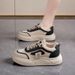 2025 Spring New Breathable White Women's Versatile Ins Korean Edition Thick Soled Sports And Leisure Board Shoes Women_vogvips.com