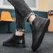 New Leather Spring Men's Shoes High-top Men's Heightening Tooling Martin Boots_vogvips.com