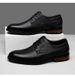 Dress Men's Leather Shoes Leather Shoes Round Head Dress Shoes_vogvips.com