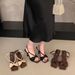 Versatile New Sandals Thin Straps High Women, Stylish And Comfortable Summer, Suitable Pairing With Skirts, Leopard_vogvips.com