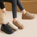 Platform White Sneakers For Women - Casual Shoes With Hidden Heel Lift | Streetwear Fashion For Students & Daily Wear_vogvips.com