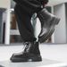 Lace-up Retro Tooling Boots Thick-soled Heightening Short Boots Martin Boots Men_vogvips.com